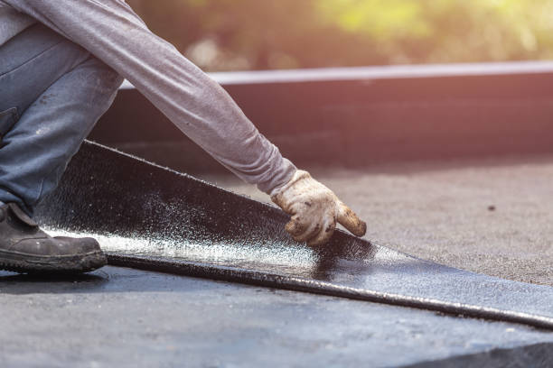 Professional Basement Waterproofing technician working in Keasbey, NJ